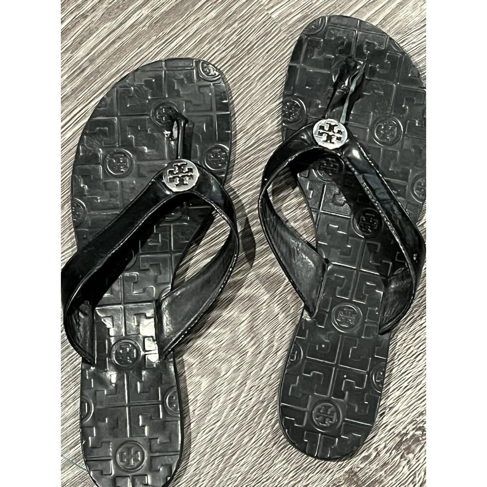 Tory Burch Black Miller Sandal size 11 needs repair